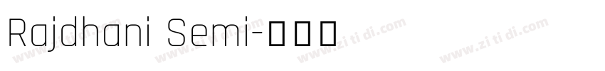 Rajdhani Semi字体转换